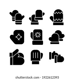 mitten icon or logo isolated sign symbol vector illustration - Collection of high quality black style vector icons
