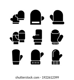 mitten icon or logo isolated sign symbol vector illustration - Collection of high quality black style vector icons

