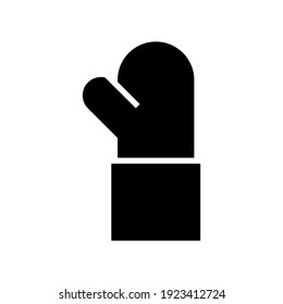 mitten icon or logo isolated sign symbol vector illustration - high quality black style vector icons
