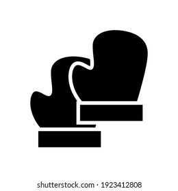mitten icon or logo isolated sign symbol vector illustration - high quality black style vector icons
