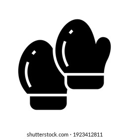 mitten icon or logo isolated sign symbol vector illustration - high quality black style vector icons
