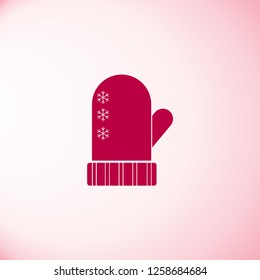 Mitten icon vector
