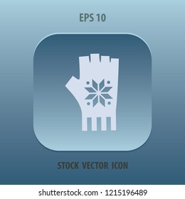 Mitten icon, vector design element