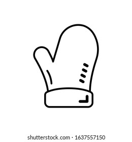 mitten icon vector. perfect mitten vector - symbol. beautiful mitten  element. web design and mobile design. premium quality element-vector.