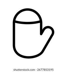 Ilustración de diseño de símbolo de Vector de icono de mitón