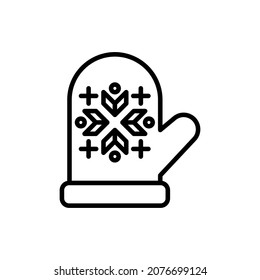 Icono de línea delgada con ornamento. Ilustración vectorial moderna.