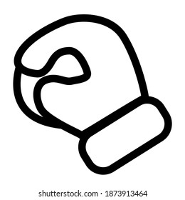 Mitten with snowball on a white background. Children's winter games with snow. Stock New Year icon.