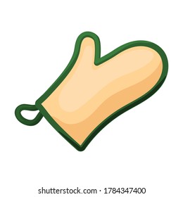 Mitten for spa vector icon.Cartoon vector icon isolated on white background mitten for spa.