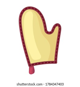 Mitten for spa vector icon.Cartoon vector icon isolated on white background mitten for spa.