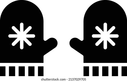 Mitten Vector Icon Design Illustration