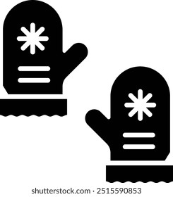 Ilustración de diseño de icono de Vector de mitón