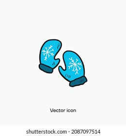 Mitten vector icon. Premium quality.