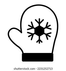 mitten vector Mixed icon isolate on white background