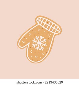 Mitten winter warm cold cookie