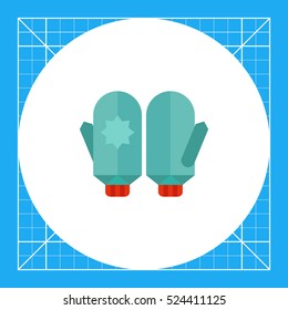 Mittens flat icon