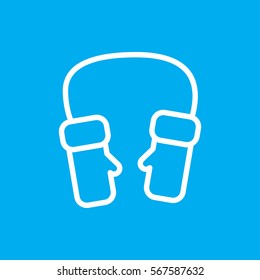 mittens icon illustration isolated vector sign symbol