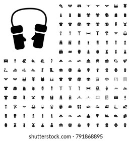 Mittens icon illustration isolated vector sign symbol. editable clothes icons vector set.