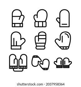 mittens icon or logo isolated sign symbol vector illustration - Collection of high quality black style vector icons
