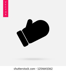 Mittens icon, a logo on a white background