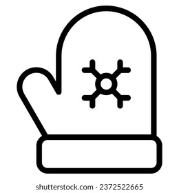 mittens icon with outline style and pixel perfect base. Suitable for website design, logo, app and UI. Based on the size of the icon in general, so it can be reduced.