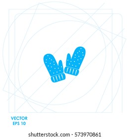 Mittens  icon. Vector design.