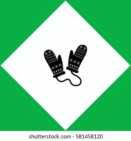 Mittens  icon Vector design