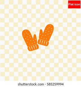 Mittens  icon Vector design.