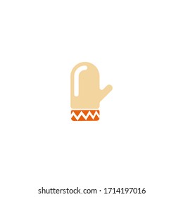 mittens logo icon design with flat style