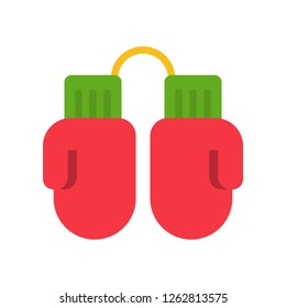 Mittens vector, Chirstmas related flat design icon