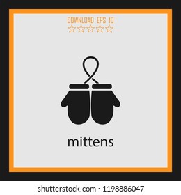 mittens  vector icon