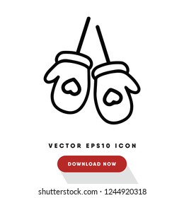 Mittens vector icon