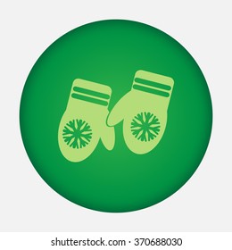 Mittens vector icon