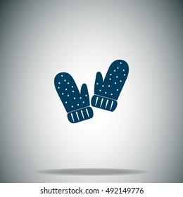 Mittens vector icon