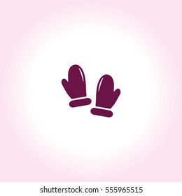 Mittens Vector Icon.