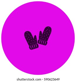 Mittens vector  icon