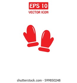 Mittens Vector Icon.