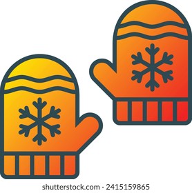Mittens vector icon. Can be used for printing, mobile and web applications.