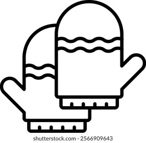 Mittens vector icon. Can be used for printing, mobile and web applications.