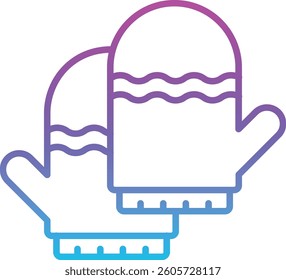 Mittens vector icon. Can be used for printing, mobile and web applications.