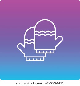 Mittens vector icon. Can be used for printing, mobile and web applications.