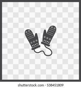 Mittens vector icon. Isolated illustration. Business picture.