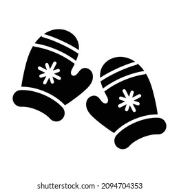 Mittens  vector icon  Which Can Easily Modify Or Edit 

