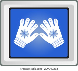 Mittens vector Illustration