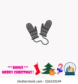 Mittens  vector illustration.