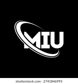 MIU logo. MIU letter. MIU letter logo design. Initials MIU logo linked with circle and uppercase monogram logo. MIU-typography for technology, business and real estate brand.