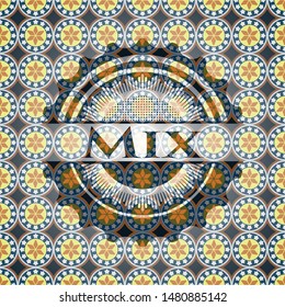 Mix arabesque style emblem. arabic decoration.