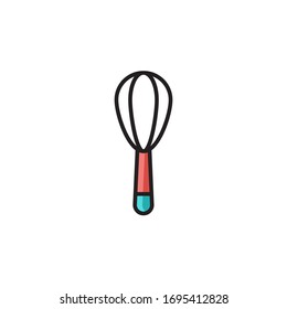mix beater icon vector illustration filled outline style design. isolated on white background