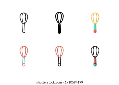 mix beater icon vector illustration with different style design. isolated on white background