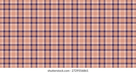 Misture o padrão tartan da verificação, tecido têxtil fluindo sem emenda. Hobby de fundo xadrez de textura vetorial em laranja e paleta de cores claras.