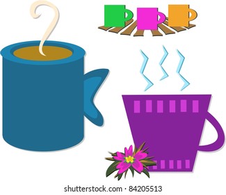 Mix of Coffee Cups